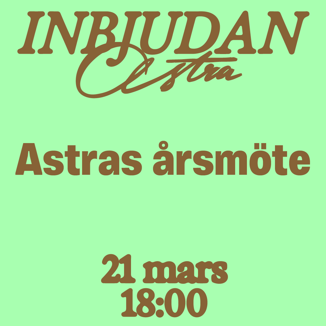 Inbjufan. Astras årsmöte
